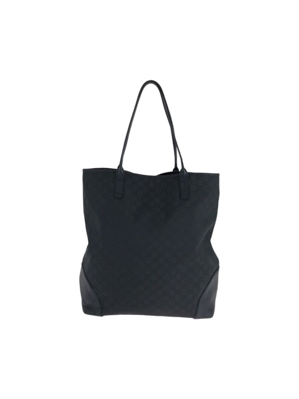 Gucci Black Gold Nylon Tote - Picture 2 of 9